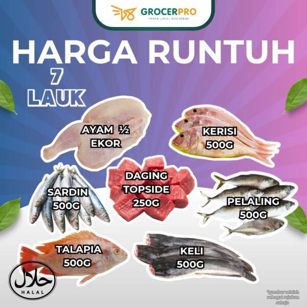 Set Harga Runtuh - 7 Lauk