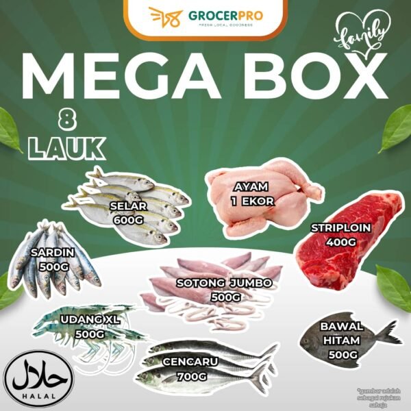 Set Mega Box - 8 Lauk