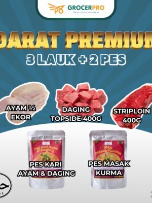 Set Darat Premium - 3 Lauk 2 Pes