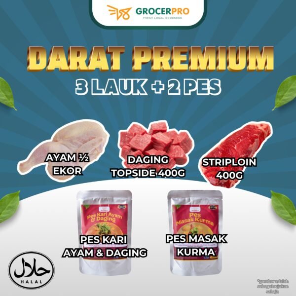 Set Darat Premium - 3 Lauk 2 Pes
